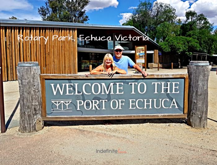 Port of Echuca Sign - Welcome to the port of Echuca